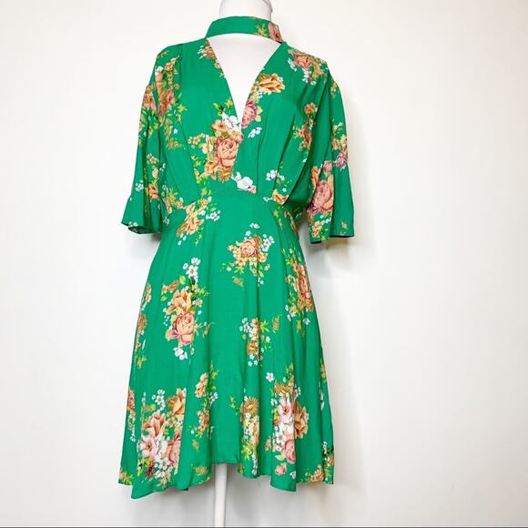 NWOT ASOS flutter sleeve mini dress floral print - Picture 10 of 10